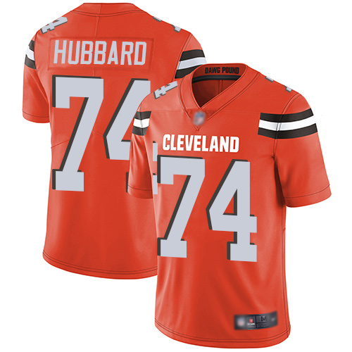 Cleveland Browns Chris Hubbard Men Orange Limited Jersey 74 NFL Football Alternate Vapor Untouchable